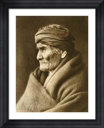 Framed Geronimo, Apache Print
