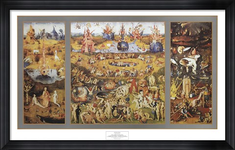 Framed Garden of Delights c. 1480 Print