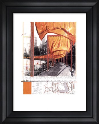 Framed Gates, Project for Central Park, New York City Print