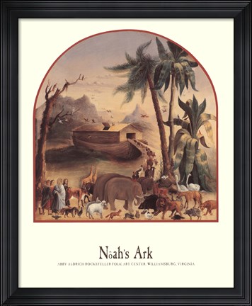 Framed Noah's Ark Print