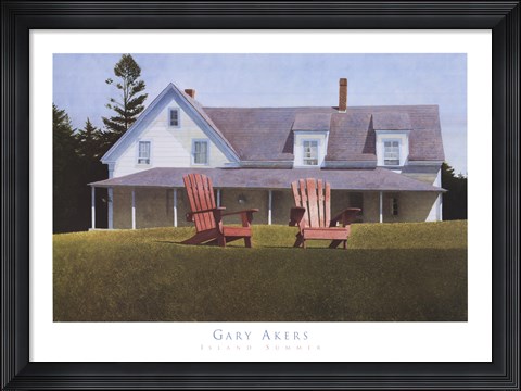 Framed Island Summer Print