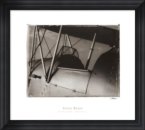 Framed Biplane Detail Print