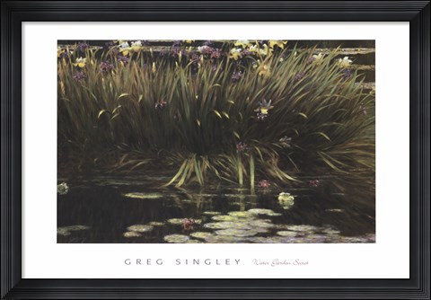 Framed Water Garden Secret Print