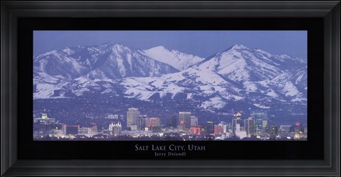 Framed Salt Lake City, Utah Print
