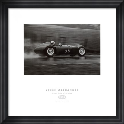 Framed Grand Prix of Belgium, 1955 Print