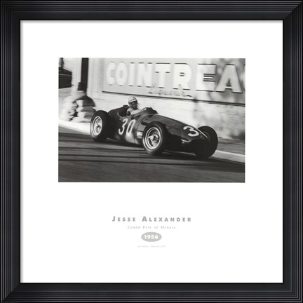 Framed Grand Prix of Monaco, 1956 Print