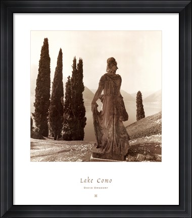 Framed Lake Como Print
