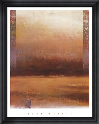 Framed Mist on the Horizon Print