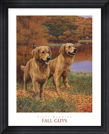 Framed Fall Guys Print