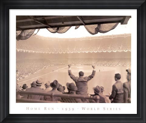 Framed Home Run  1939 World Series Print
