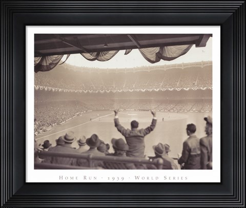 Framed Home Run  1939 World Series Print