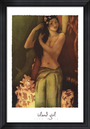 Framed Island Girl Print