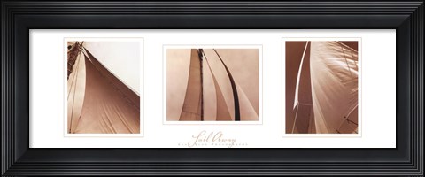Framed Sail Away Trilogy Print