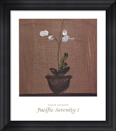 Framed Pacific Serenity I Print