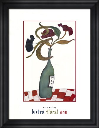 Framed Bistro Floral One Print