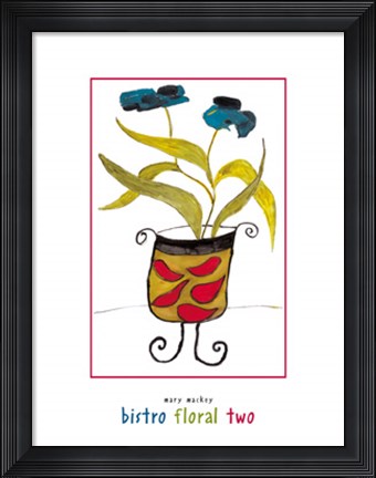 Framed Bistro Floral Two Print