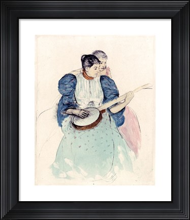 Framed Banjo Lesson Print
