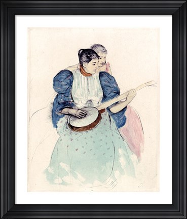 Framed Banjo Lesson Print