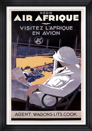 Framed Air Afrique Print