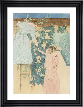 Framed Gathering Fruit Print