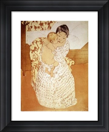 Framed Maternal Caress Print