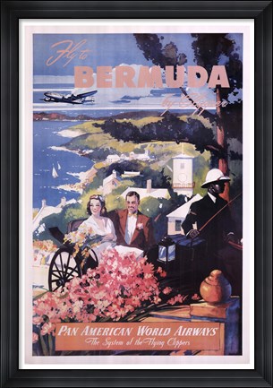 Framed Bermuda by Clipper Print