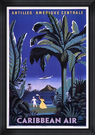 Framed Caribbean Air Print