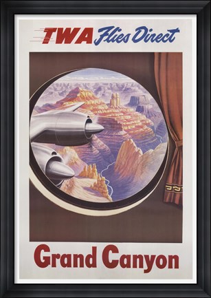Framed TWA to the Grand Canyon Print