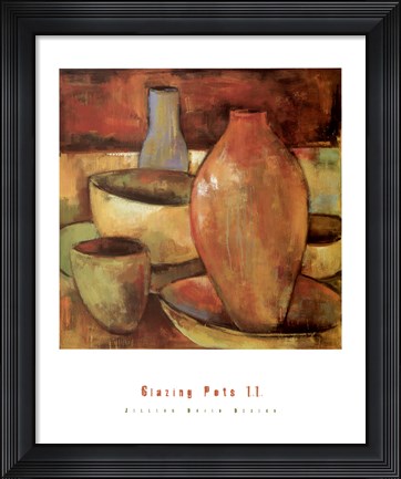Framed Glazing Pots II Print
