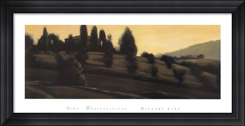 Framed Dawn Montepulciano Print