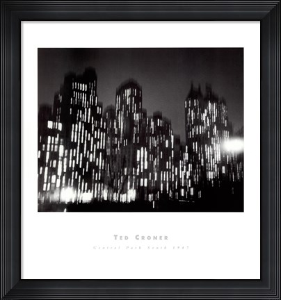 Framed Central Park South 1947 (large) Print