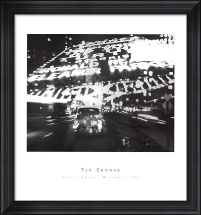 Framed Times Square Montage 1947 (large) Print