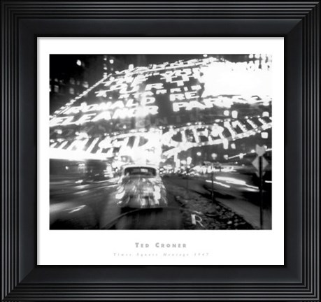 Framed Times Square Montage 1947 (small) Print