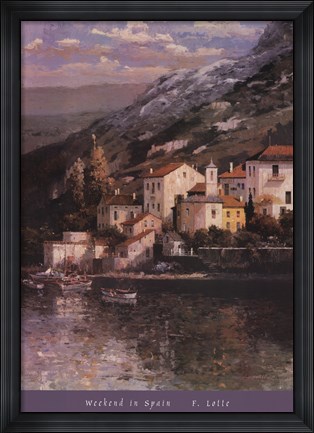 Framed Weekend in Spain Print