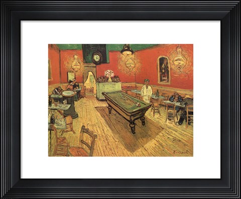 Framed Night Cafe in the Place Lamartine in Arles, c.1888 Print