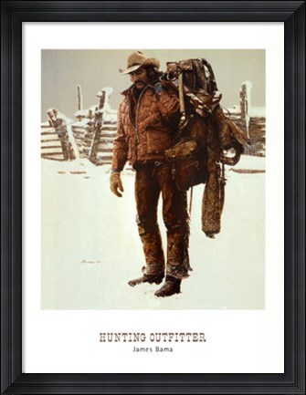 Framed Hunting Outfitter Print