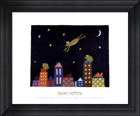 Framed House Hopping Print