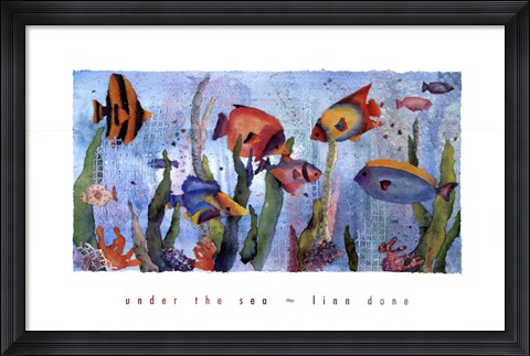 Framed Under the Sea Print
