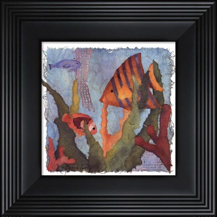 Framed Tropical Fish I Print