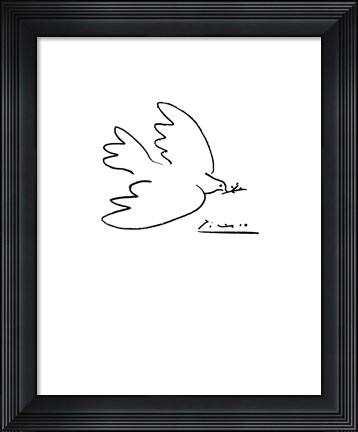 Framed Dove of Peace Print