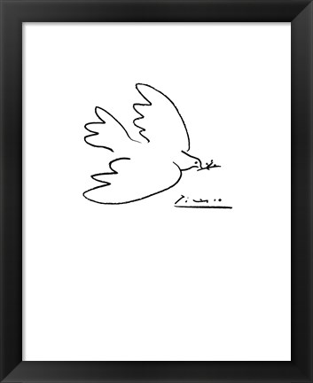 Framed Dove of Peace Print