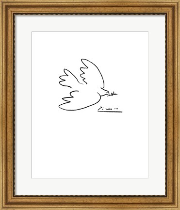 Framed Dove of Peace Print