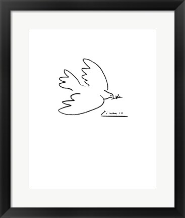 Framed Dove of Peace Print