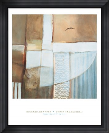 Framed Lonesome Flight I Print