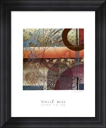 Framed Topo I V Print