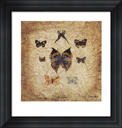 Framed Papillons I Print