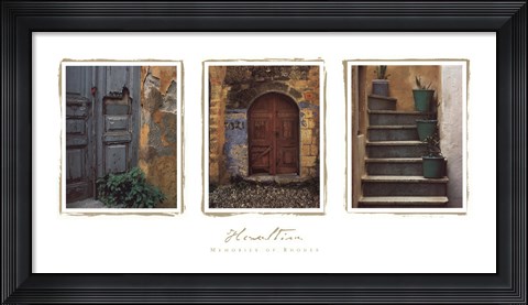 Framed Memories of Rhodes Print