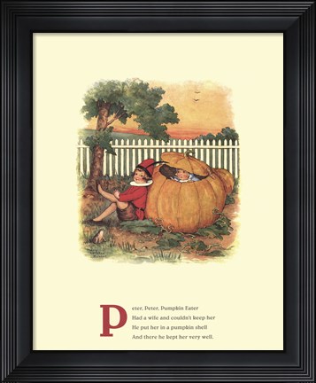 Framed Peter, Peter Pumpkin Eater Print