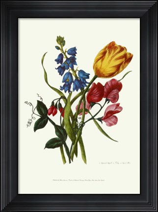 Framed Bouquet with Tulipa Gesneriana Print