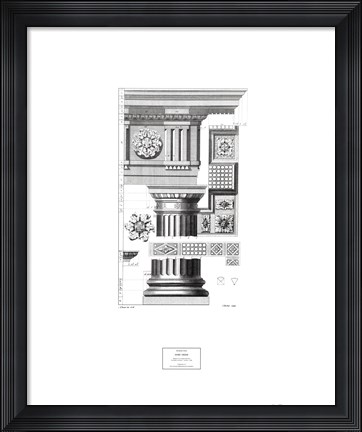 Framed Doric Order Print